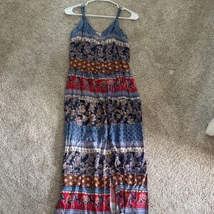 Nostalgia Multicolor Bohemian Maxi Dress